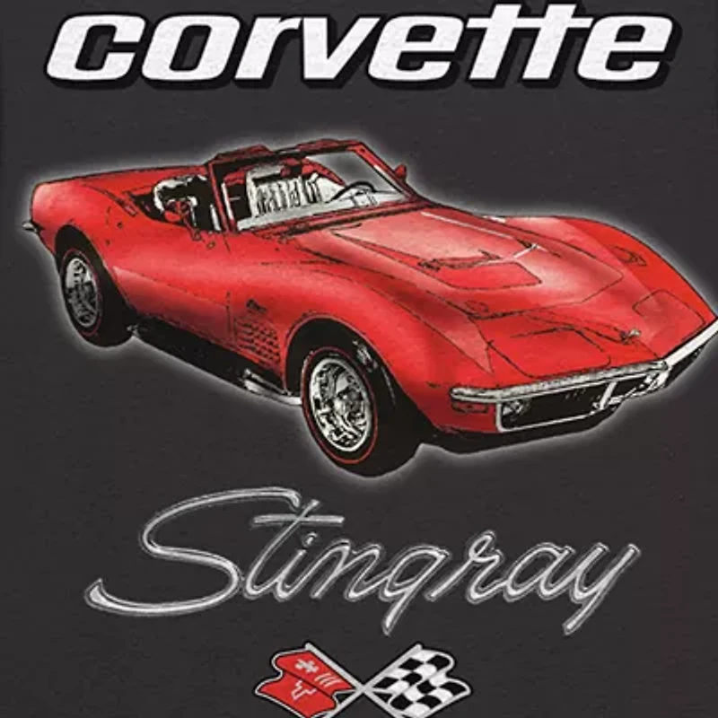 Corvette Mens Crew Neck Sleeveless Tank Top