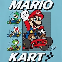 Mens Short Sleeve Regular Fit Super Mario Graphic T-Shirt