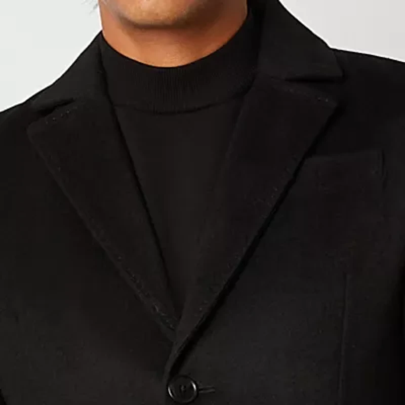 J. Ferrar Mens Water Resistant Midweight Topcoat Coat