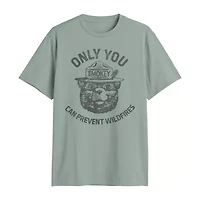 Mens Crew Neck Short Sleeve Regular Fit Big and Tall Graphic T-Shirt