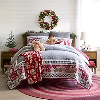 North Pole Trading Co. Gingerbread House Quilt Set