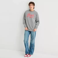 Bratz Embroidered Sweatshirt Womens Juniors Crew Neck Long Sleeve Breathable Dolls