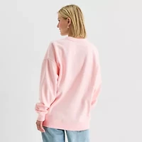 New World Oversized Womens Crew Neck Long Sleeve Care Bears Juniors Sweatshirt