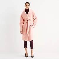 Worthington Womens Belted Heavyweight Coat