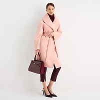 Worthington Womens Belted Heavyweight Coat