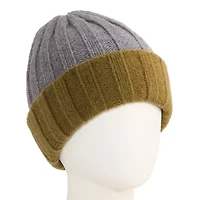 J. Ferrar Two Tone Wide Rib Mens Beanie