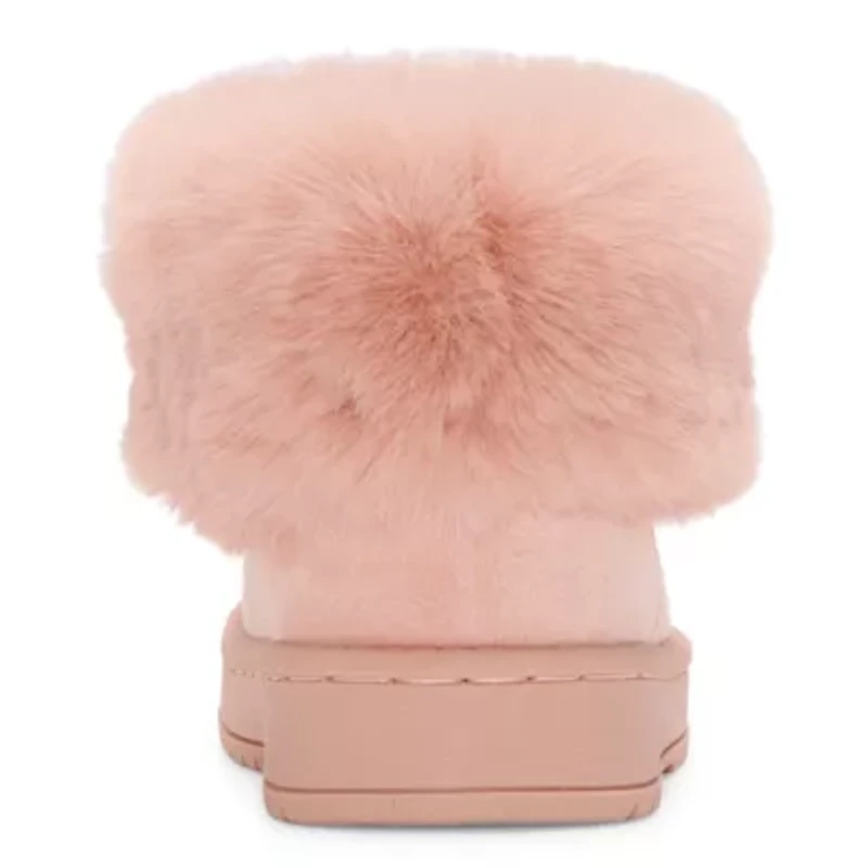 Thereabouts Little & Big Kid Girls Kaylee Faux Fur Lined Flat Heel Winter Boots