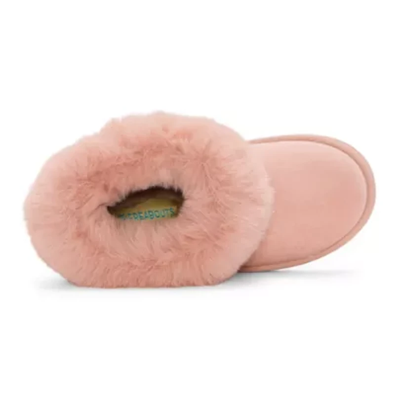 Thereabouts Little & Big Kid Girls Kaylee Faux Fur Lined Flat Heel Winter Boots