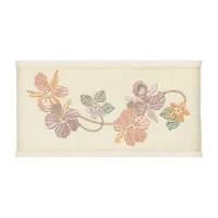 Linum Home Textiles Caroline 2-pc. Embellished Floral Bath Towel