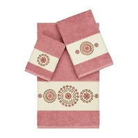 Linum Home Textiles Isabelle Embellished 3-pc. Bath Towel Set