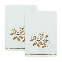 Linum Home Textiles Maggie 2-pc. Embellished Floral Bath Towel