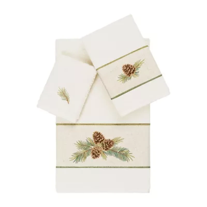 Linum Home Textiles Pierre Embellished 3-pc. Bath Towel Set