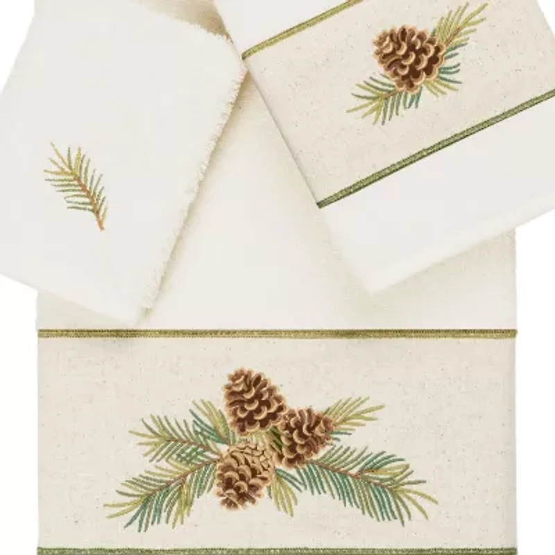 Linum Home Textiles Pierre Embellished 3-pc. Bath Towel Set