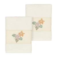 Linum Home Textiles Caroline 2-pc. Embellished Washcloth