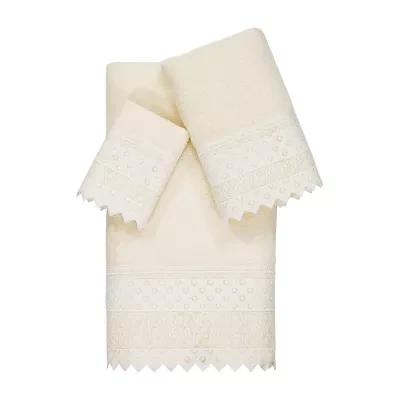 Linum Home Textiles Aiden Embellished 3-pc. Bath Towel Set