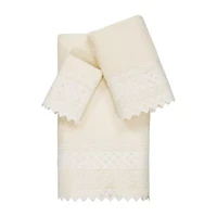Linum Home Textiles Aiden Embellished 3-pc. Bath Towel Set