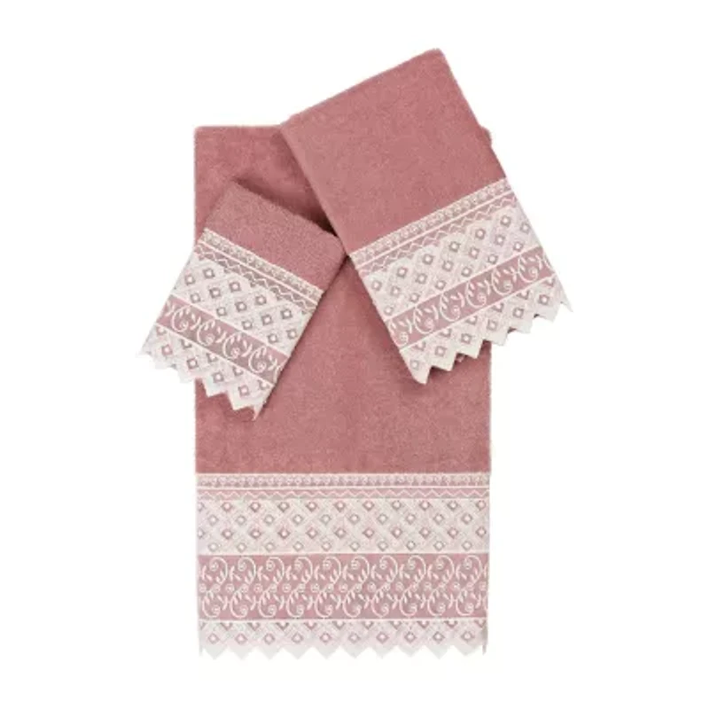 Linum Home Textiles Aiden Embellished 3-pc. Bath Towel Set