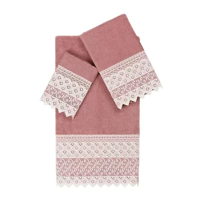 Linum Home Textiles Aiden Embellished 3-pc. Bath Towel Set