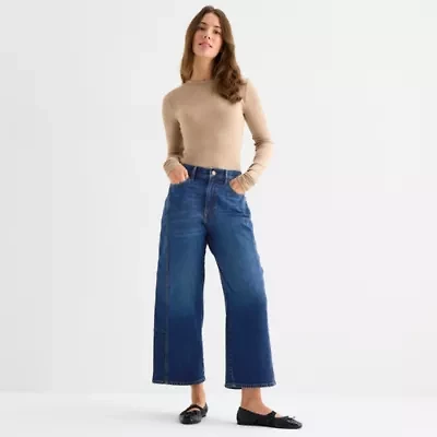 a.n.a Womens Highest Rise Barrel Jean