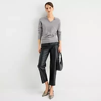 Worthington Womens V Neck Long Sleeve Pullover Sweater