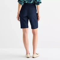 St. John's Bay Womens 19" Mid Rise Bermuda Short
