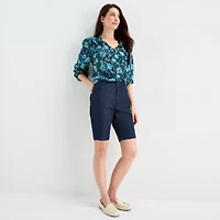 St. John's Bay Womens 19" Mid Rise Bermuda Short