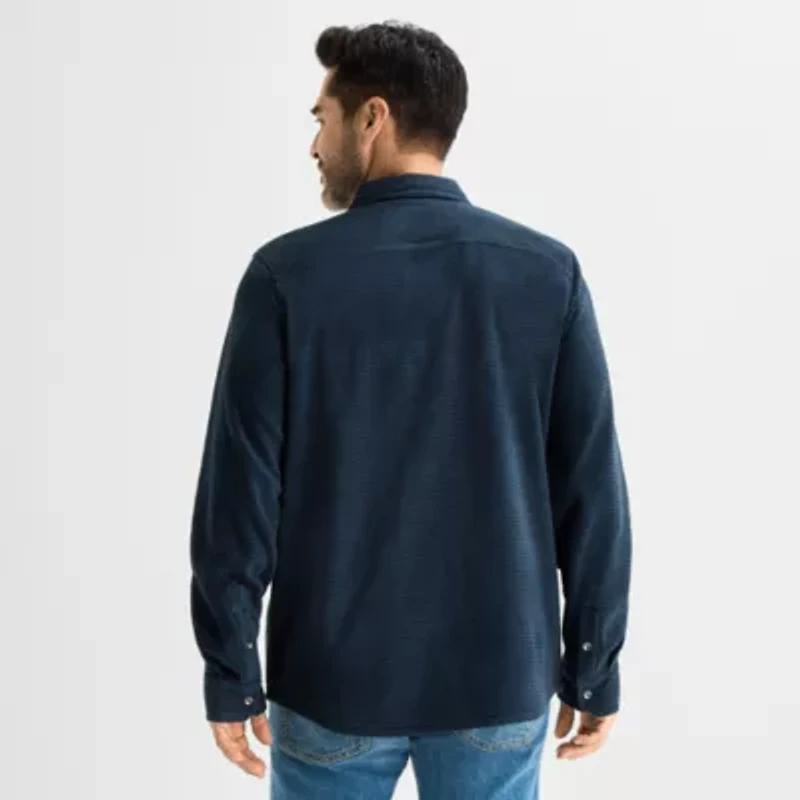 St. John's Bay Microfleece Mens Shirt Jacket