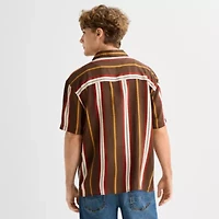 Arizona Mens Short Sleeve Relaxed Fit Button-Down Shirt