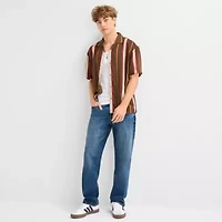 Arizona Mens Short Sleeve Relaxed Fit Button-Down Shirt