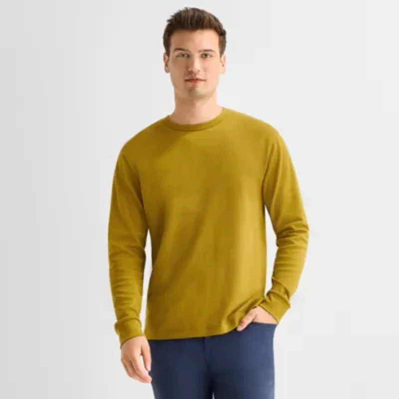 Stylus Mens Crew Neck Long Sleeve T-Shirt