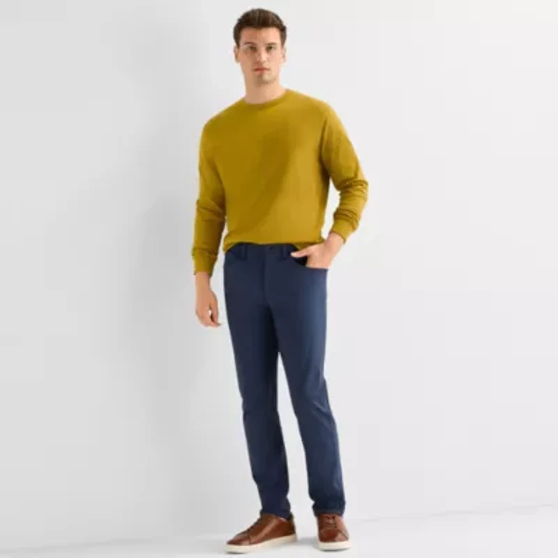 Stylus Mens Crew Neck Long Sleeve T-Shirt