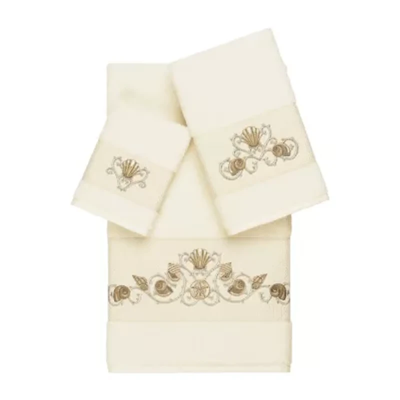 Linum Home Textiles Bella Embellished 3-pc. Bath Towel Set
