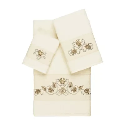 Linum Home Textiles Bella Embellished 3-pc. Bath Towel Set