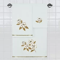 Linum Home Textiles Maggie Embellished 3-pc. Bath Towel Set