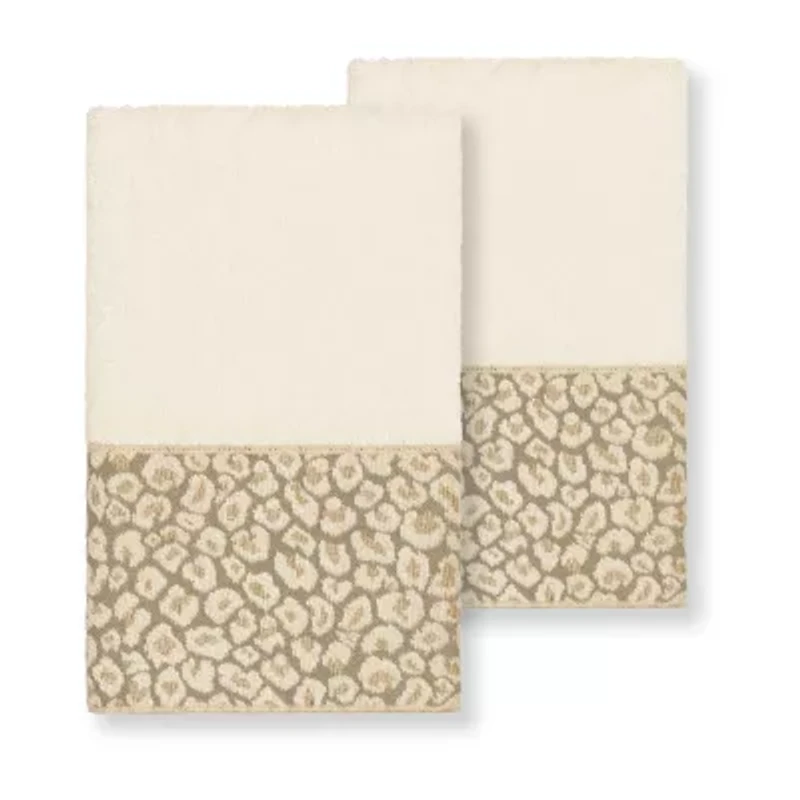 Linum Home Textiles Spots 2-pc. Embellished Hand Towel