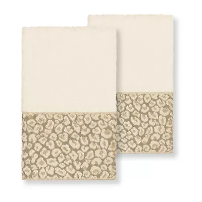 Linum Home Textiles Spots 2-pc. Embellished Hand Towel