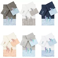 Linum Home Textiles Sofia Embellished 3-pc. Bath Towel Set