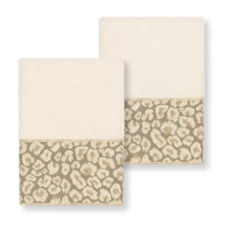 Linum Home Textiles Spots Embellished 2-pc. Washcloth