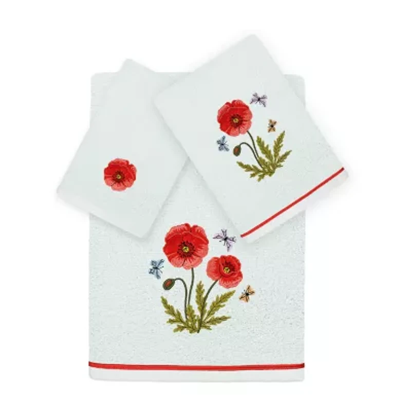Linum Home Textiles Polly Embellished 3-pc. Bath Towel Set