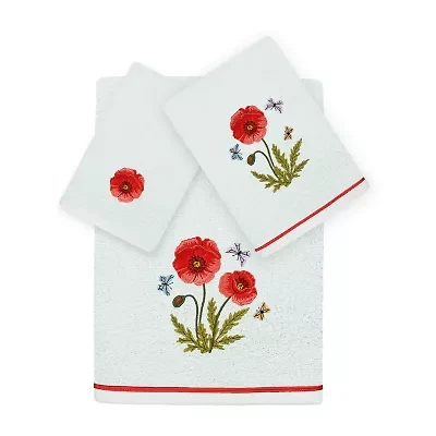 Linum Home Textiles Polly Embellished 3-pc. Bath Towel Set