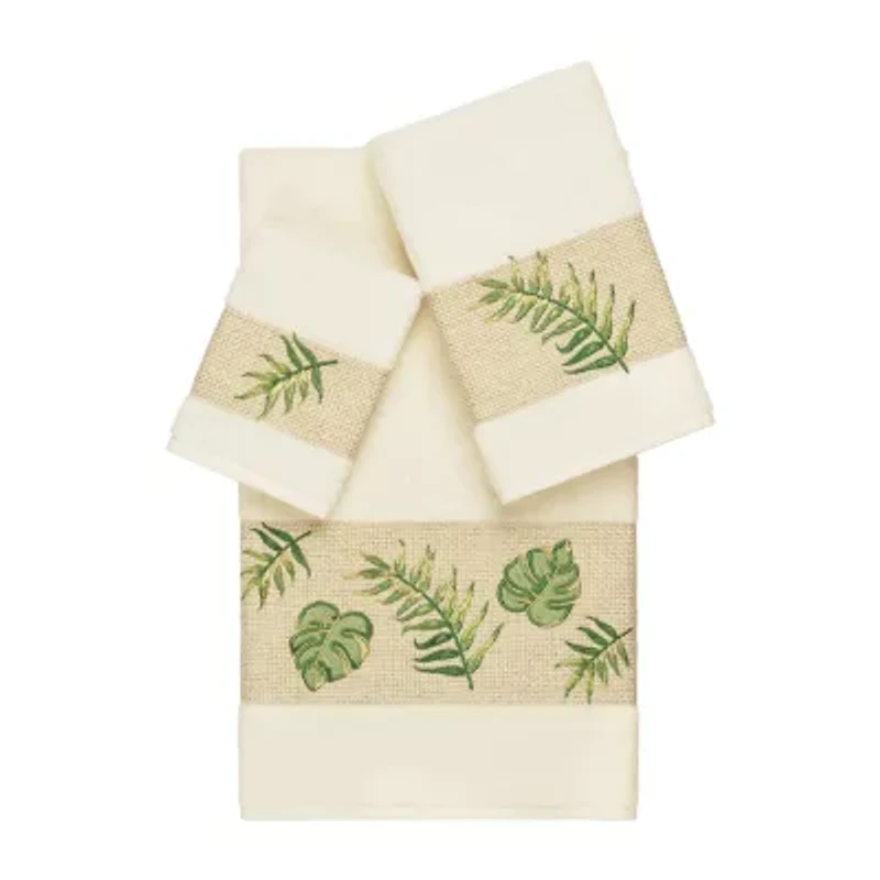 Linum Home Textiles Zoe Embellished 3-pc. Bath Towel Set