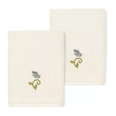 Linum Home Textiles Rebecca 2-pc. Embellished Washcloth