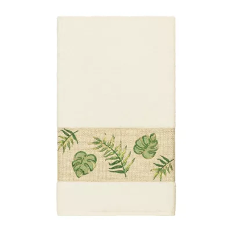 Linum Home Textiles Zoe Embellished Floral Bath Towel