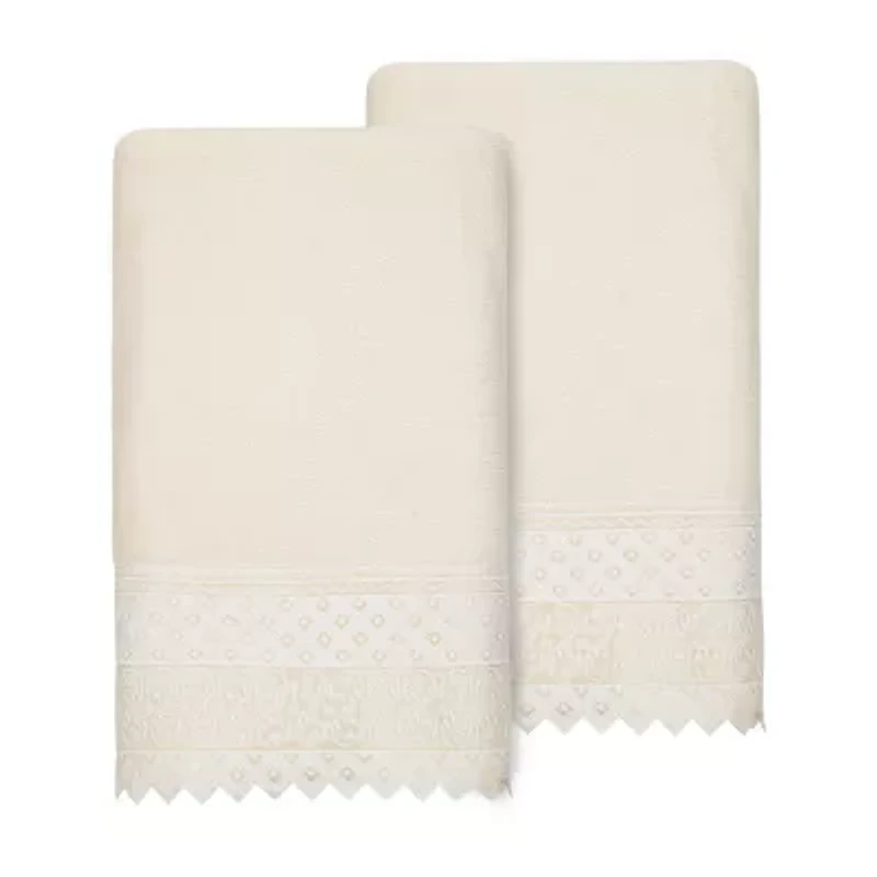 Linum Home Textiles Aiden Embellished 2-pc. Bath Towel