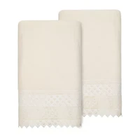 Linum Home Textiles Aiden Embellished 2-pc. Bath Towel