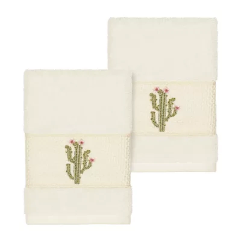 Linum Home Textiles Mila Embellished 2-pc. Washcloth