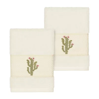 Linum Home Textiles Mila Embellished 2-pc. Washcloth