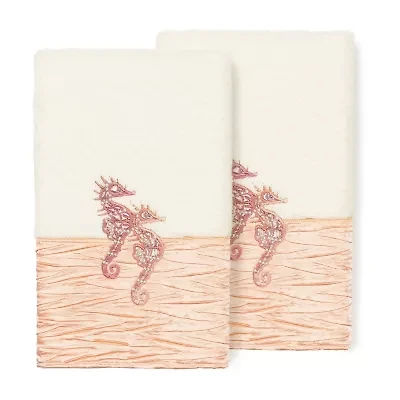 Linum Home Textiles Sofia 2-pc. Embellished Hand Towel
