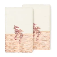 Linum Home Textiles Sofia 2-pc. Embellished Hand Towel
