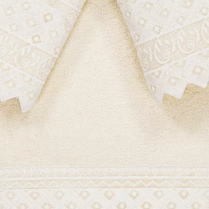 Linum Home Textiles Aiden Embellished 3-pc. Bath Towel Set